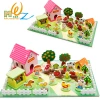 Wooden Meatball 3D Assembly Farm Accumulation wooden children's intelligence 3D Assembly Board toys for boys, babies and girls Application Scenario